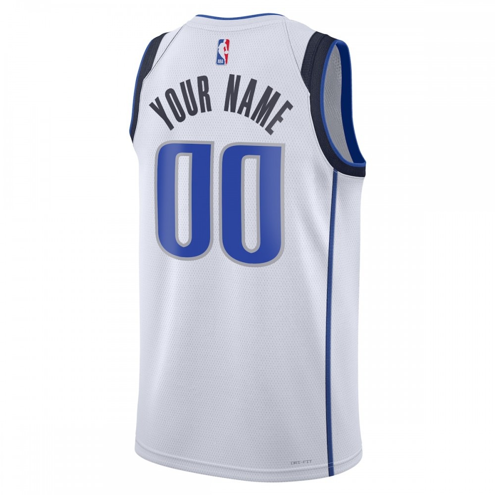 Dallas Mavericks Unisex 2022/23 Swingman Custom Jersey White - Association Edition-Pro Kit Vault | Brand New 26/27 Sports Jerseys